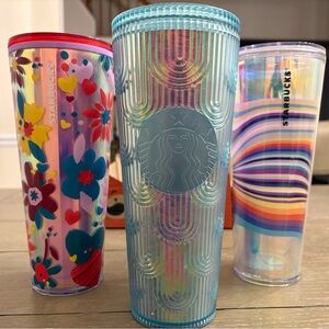 Starbucks colorful venti tumbler set